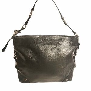 Coach black leather Carly hobo bag f15251